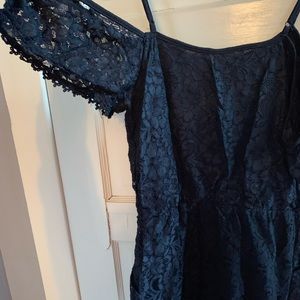 Black lace romper